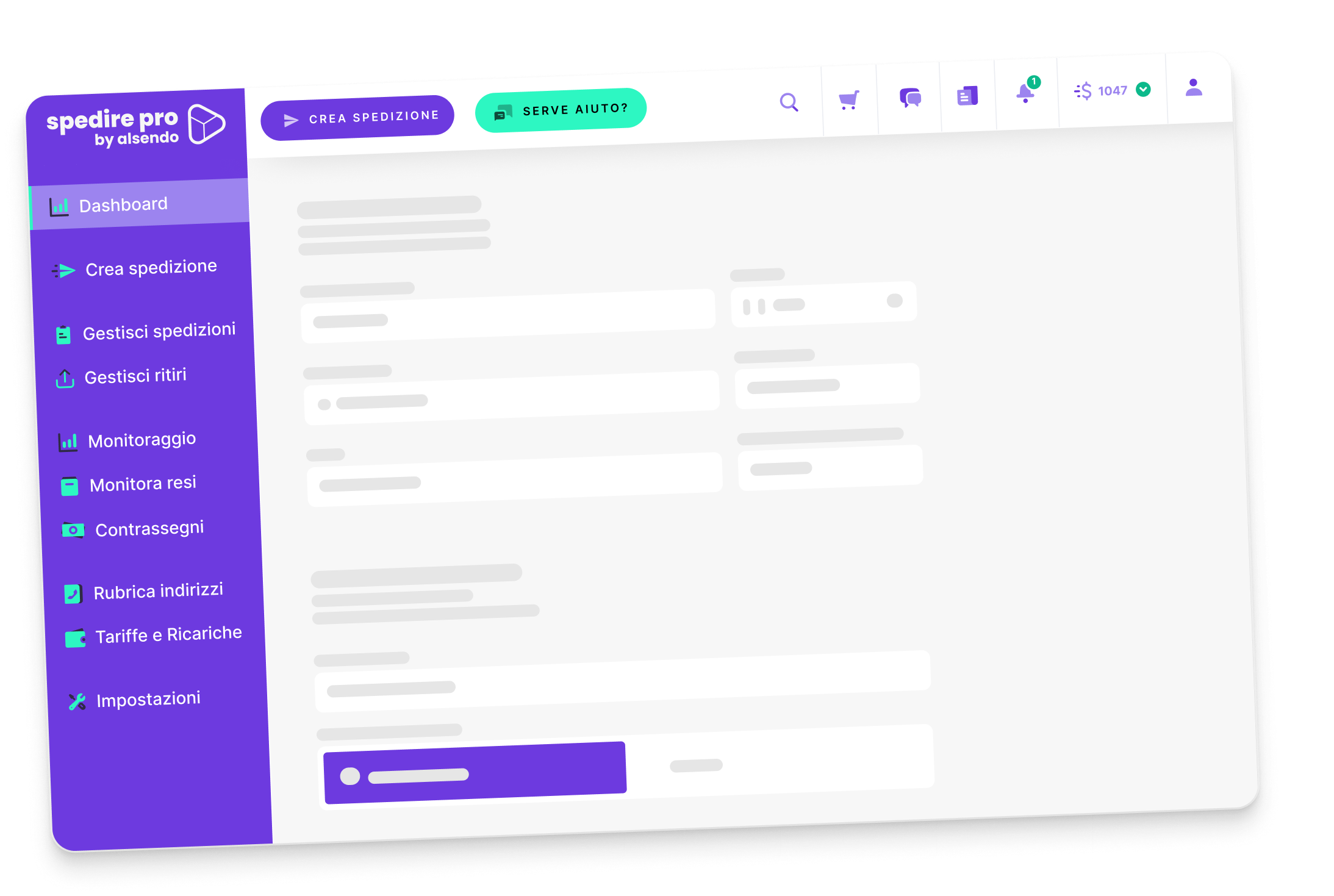 Dashboard spedire pro by alsendo — confronto corrieri in tempo reale